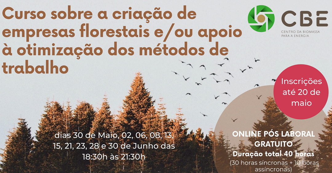 Curso sobre a criação de empresas florestais e/ou apoio à otimização dos métodos de trabalho